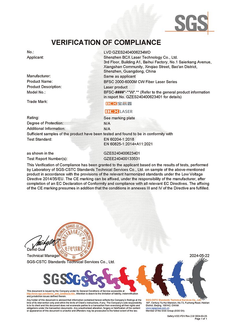 BFSC 2000-6000Mϵ�� CE LVD��֤